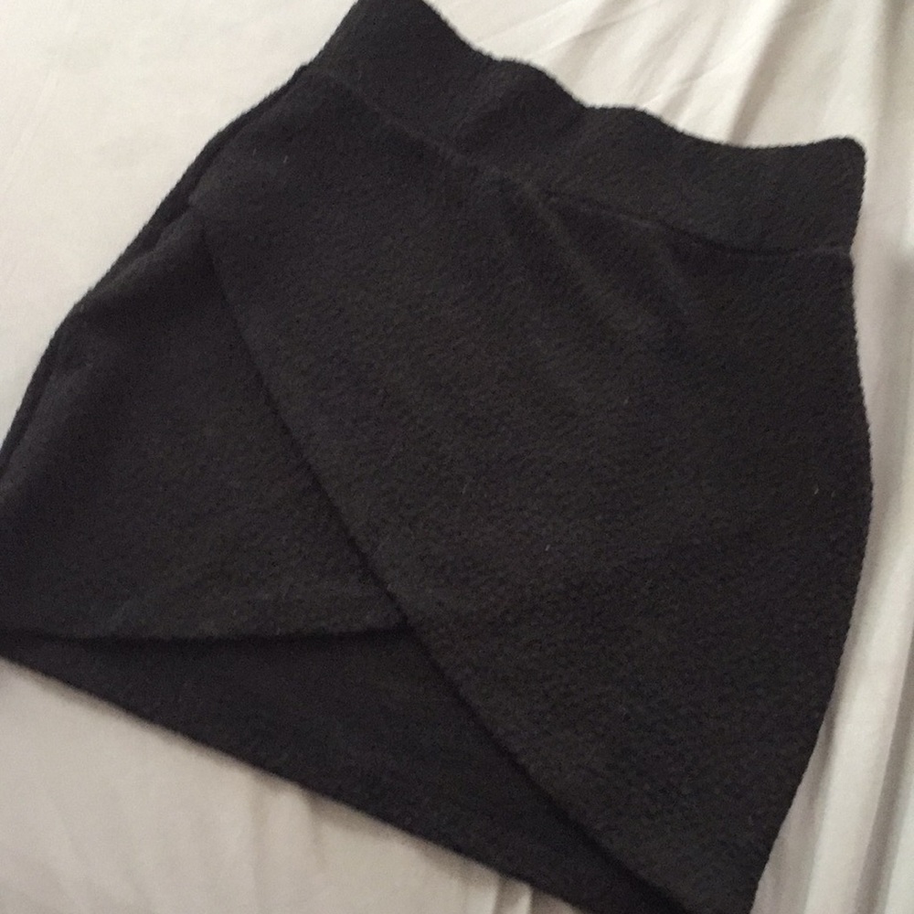 Black mini skirt